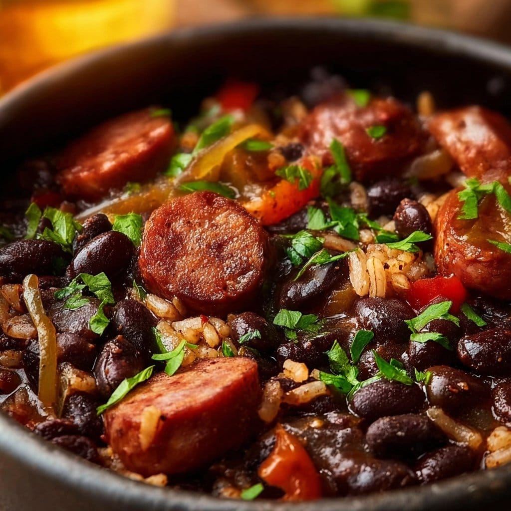 Black Beans and Rice with Sausage