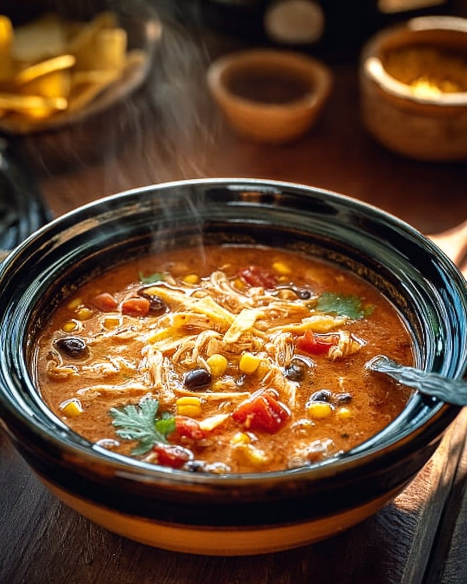 Crockpot Chicken Tortilla Soup