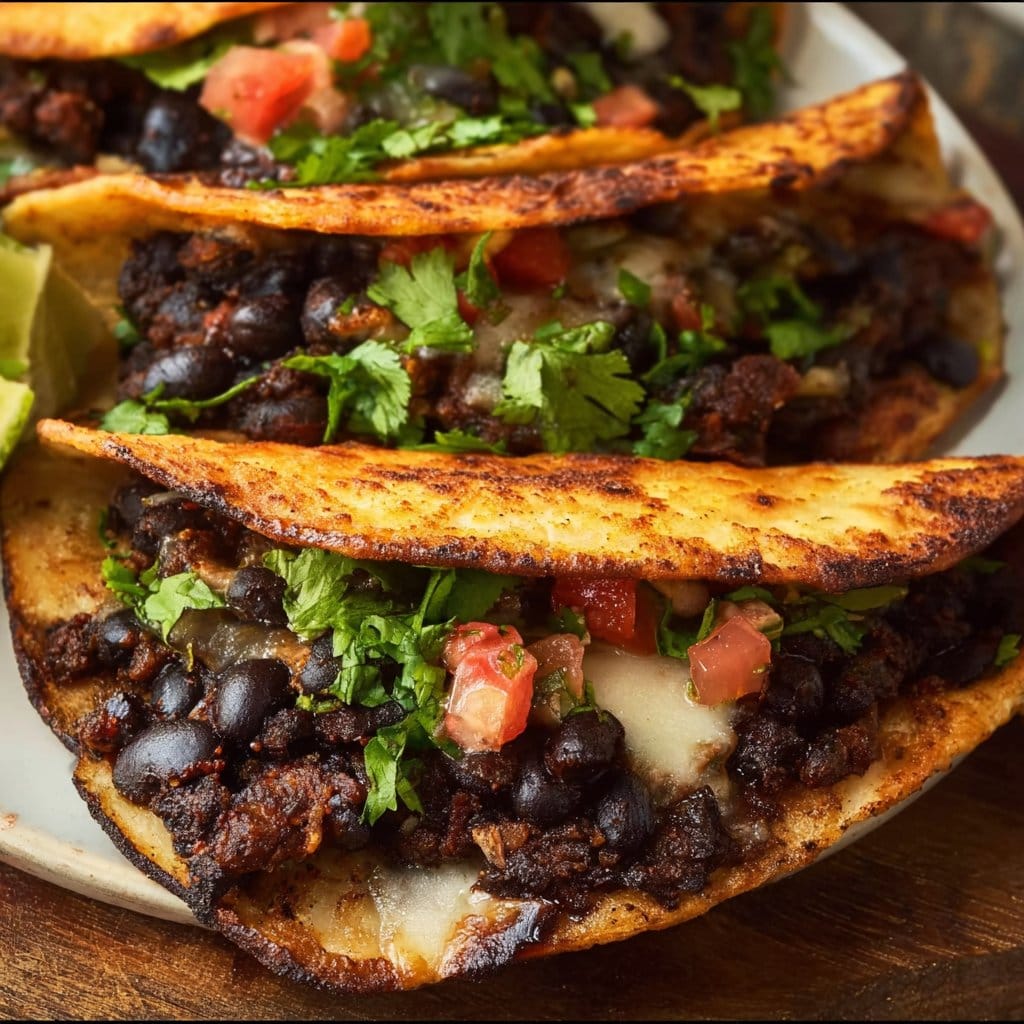 Crispy Black Bean Tacos