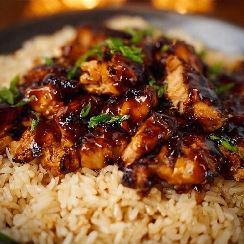 Honey BBQ Chicken Rice