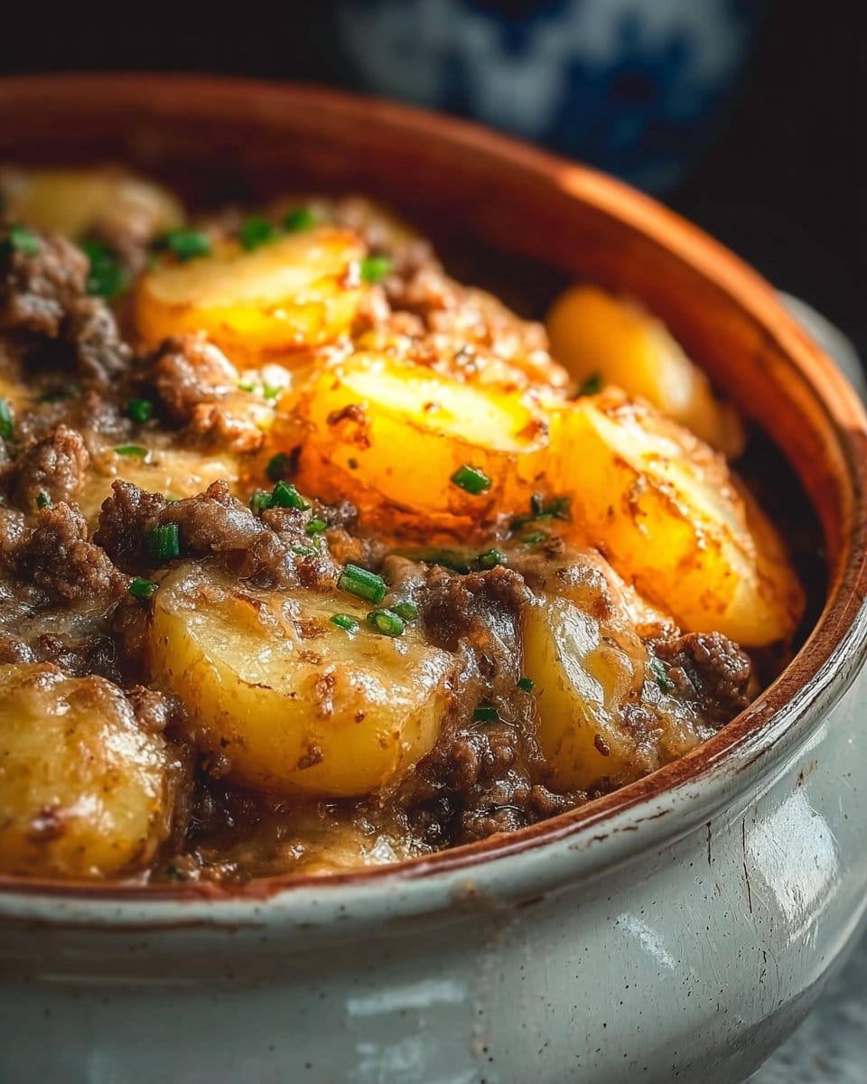 Crockpot Hamburger Potato Casserole