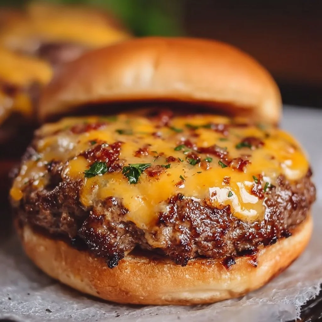 Delicious Crack Burgers featuring juicy patties and fresh toppings.