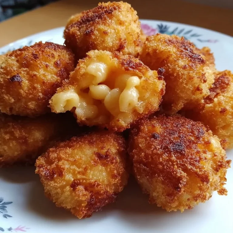 Crispy Fried Mac and Cheese Bites on a plate