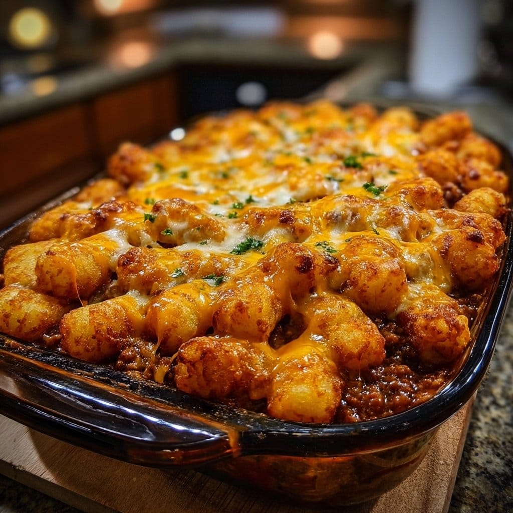 Chili Cheese Tater Tot Casserole: A Family Favorite Dish!