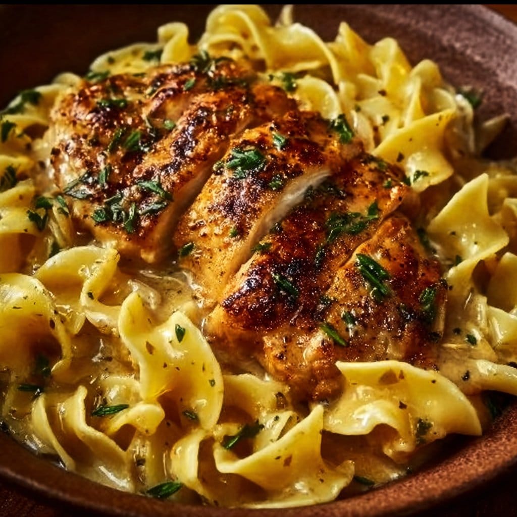 Chicken with Buttered Noodles