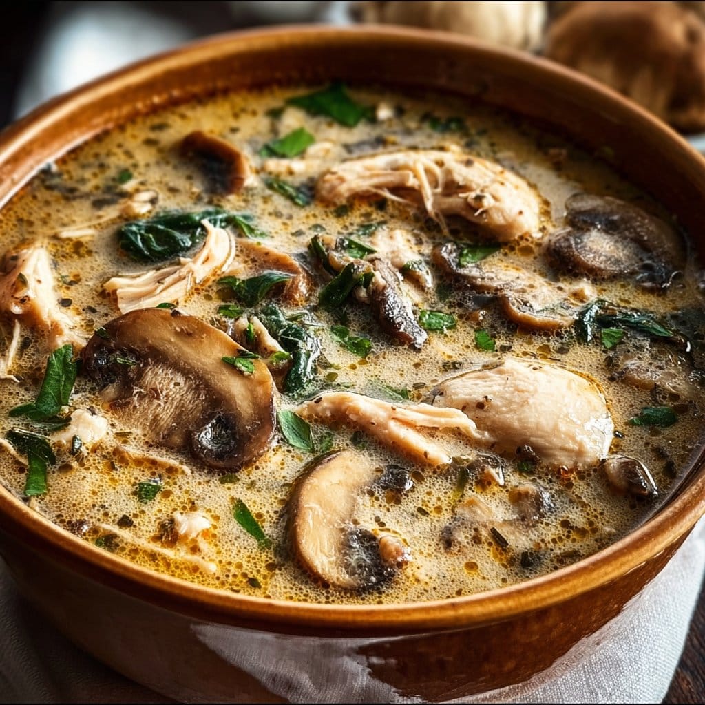 Rotisserie Chicken Mushroom Soup