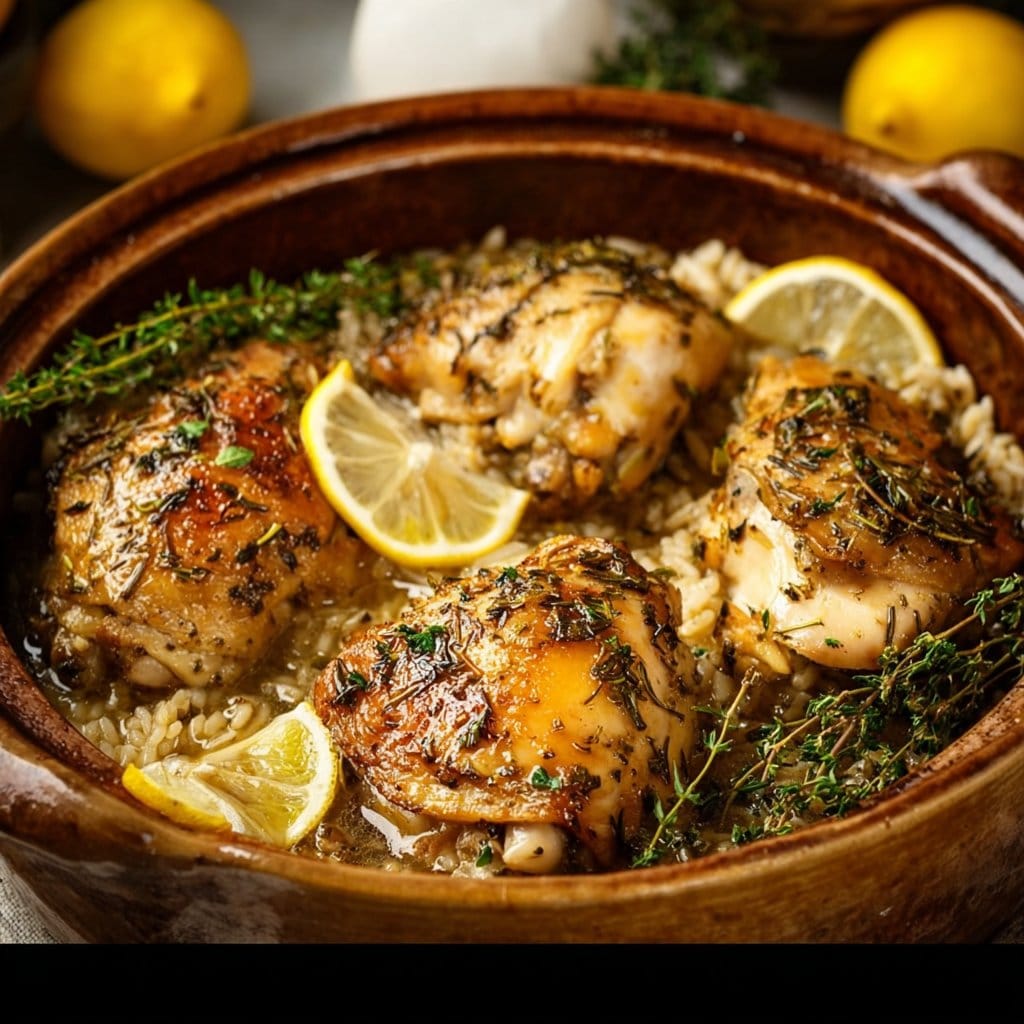 Slow Cooker Lemon Herb Chicken