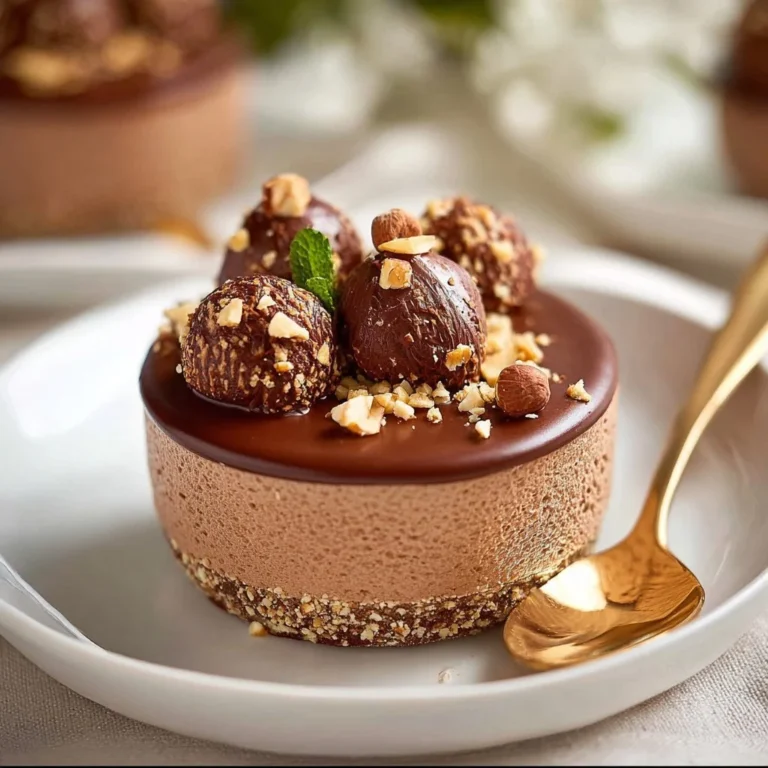 Mousse au chocolat et aux noisettes fitness, dessert léger et délicieux