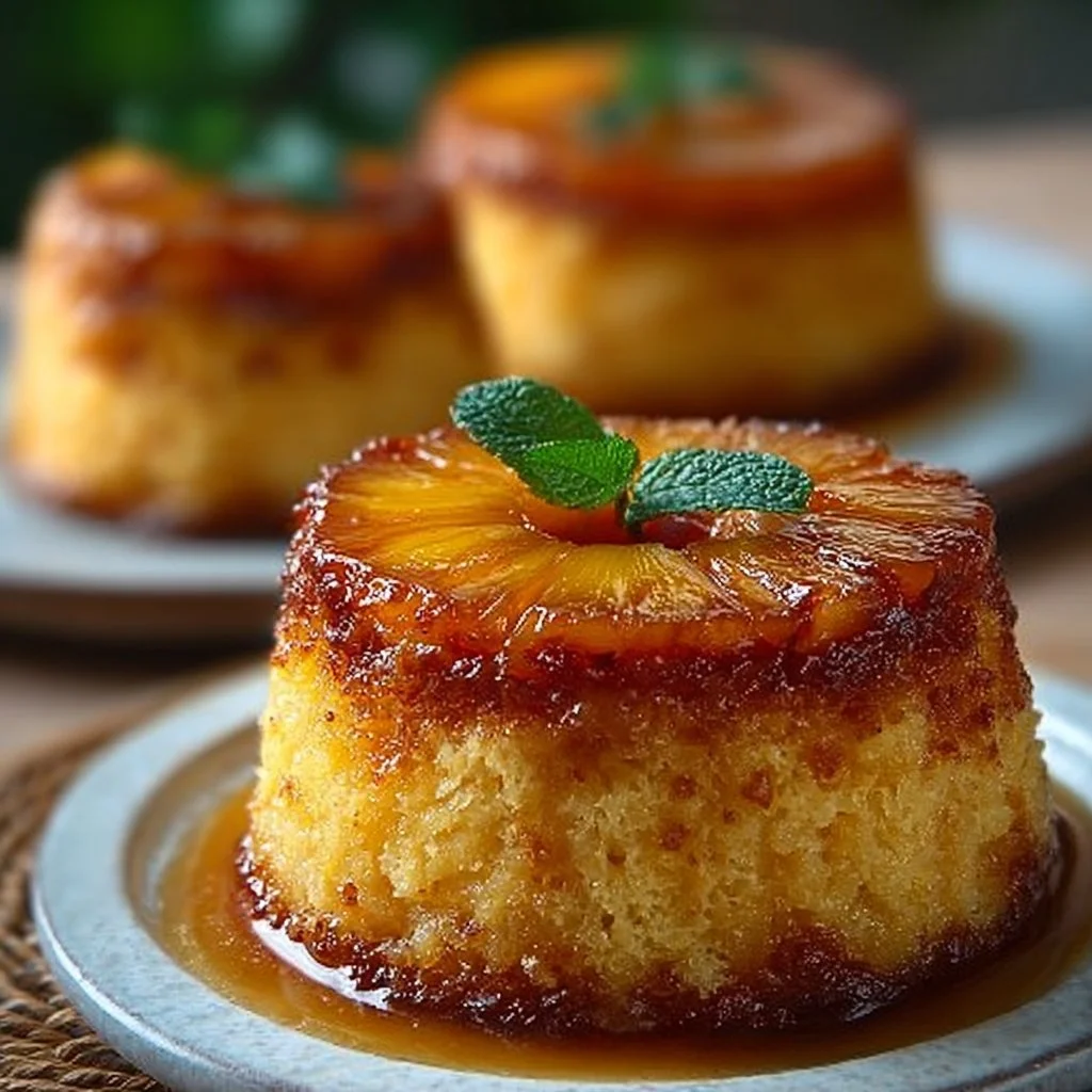 Petits Moelleux Renversés à l'Ananas et Mascarpone