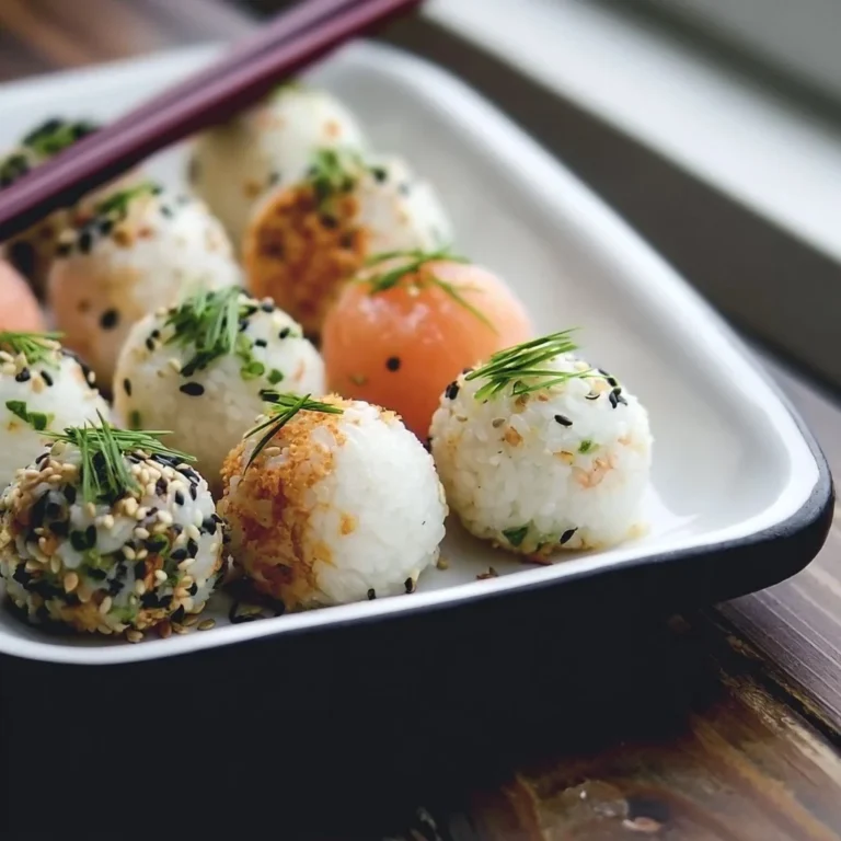Sushi balls délicieusement présentés pour un apéritif ou pique-nique.
