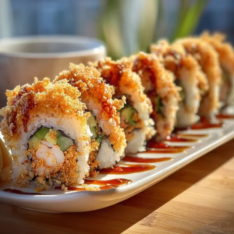 Rouleaux de Sushi Californien croquant fait maison avec des ingrédients frais