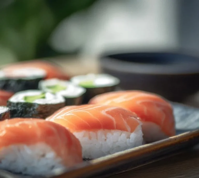 Sushis maison faits avec des ingrédients frais et savoureux.