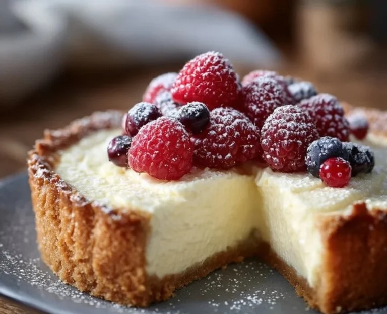 Tarte au Mascarpone préparée avec des ingrédients frais et savoureux