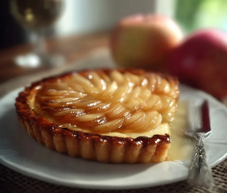 Une délicieuse Tarte aux Pommes fraîchement sortie du four