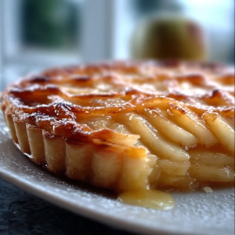 Tarte aux pommes façon crème brûlée, un dessert délicieux et élégant
