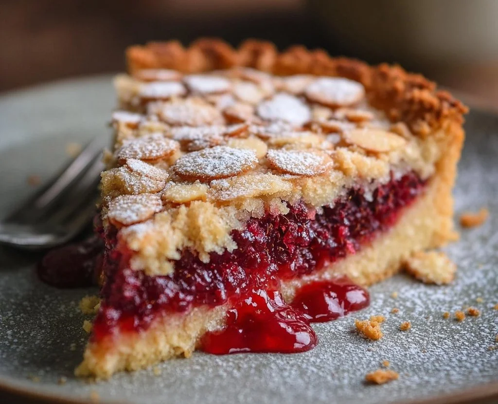Tarte Bakewell aux Framboises Sans Pâte
