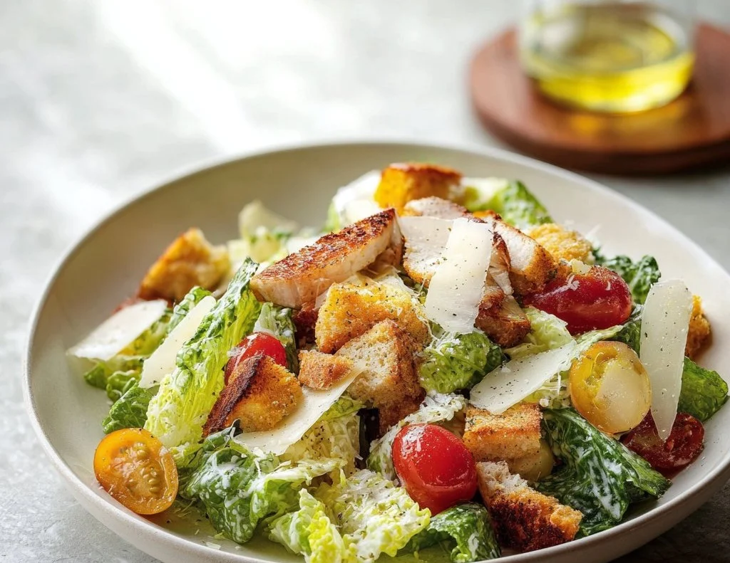 Variations de salade César avec différents ingrédients frais et savoureux