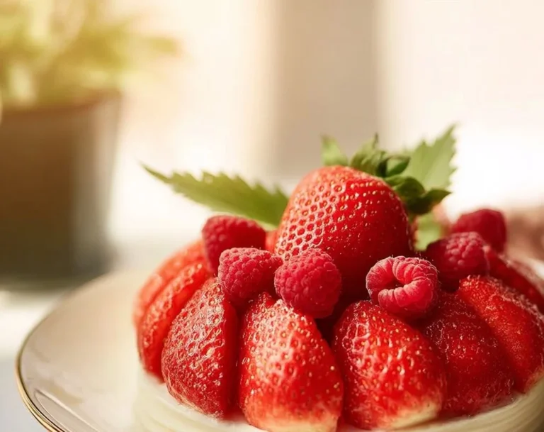 Délice aux fraises et framboises, un dessert frais et délicieux