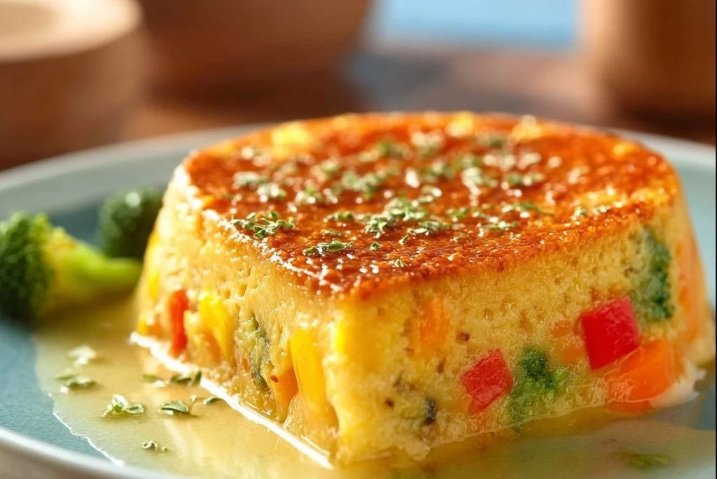 Flan l&eacute;ger aux l&eacute;gumes et au son d&rsquo;avoine
