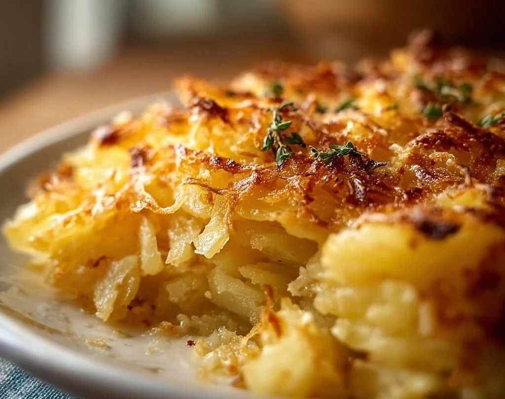 Gratin de pommes de terre râpées