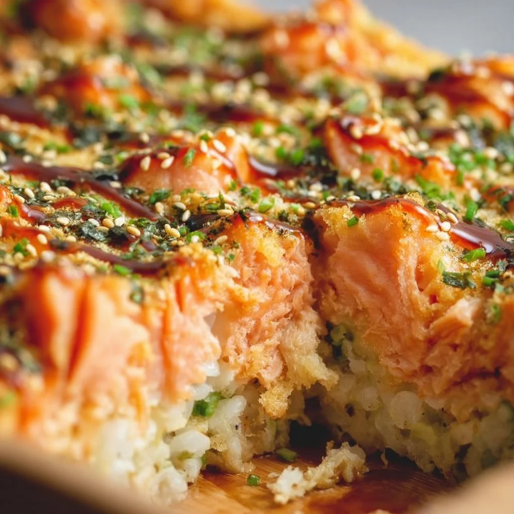 Gratin de saumon façon sushi