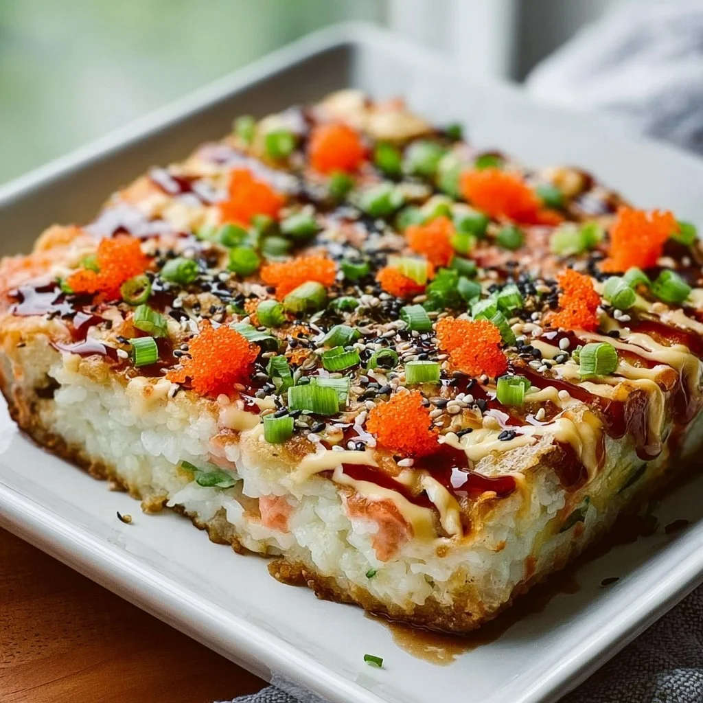Gratin de sushi au four