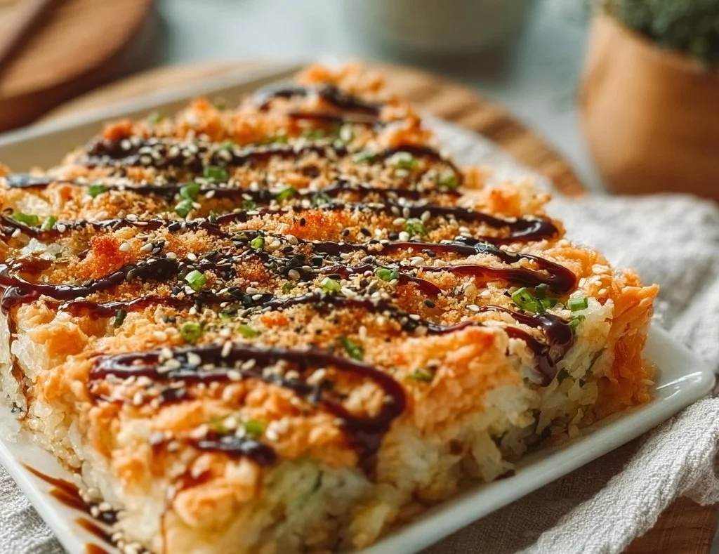 Gratin de sushi au four