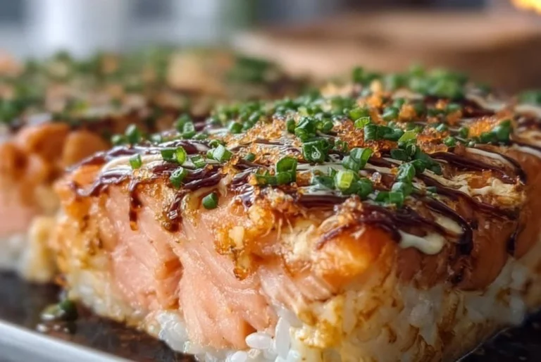 Gratin saumon-sushi, un plat réconfortant pour un dîner familial rapide.