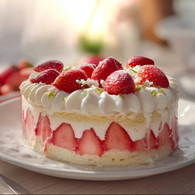 Gâteau Fraisier Ultime avec fraises et crème pâtissière