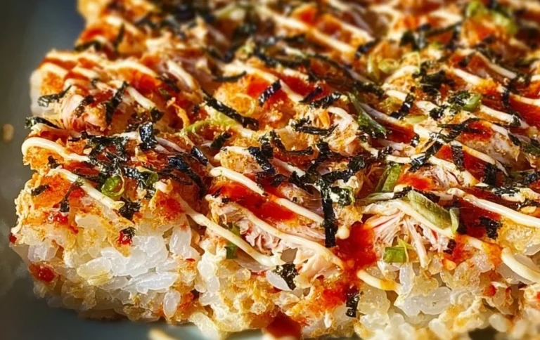 Maki gratiné au crabe relevé, plat élégant et savoureux