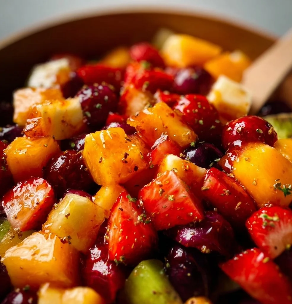 Palette colorée de fruits frais