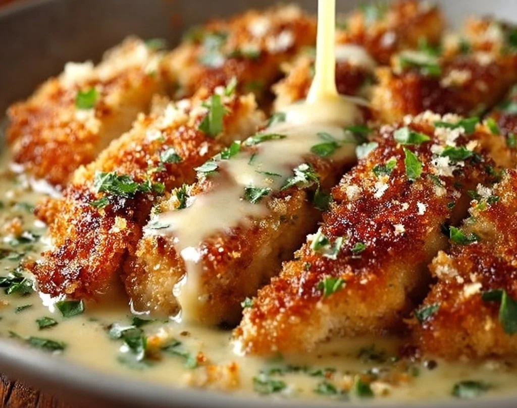 Poulet en Cr&egrave;me au Parmesan: D&eacute;lice Confortant
