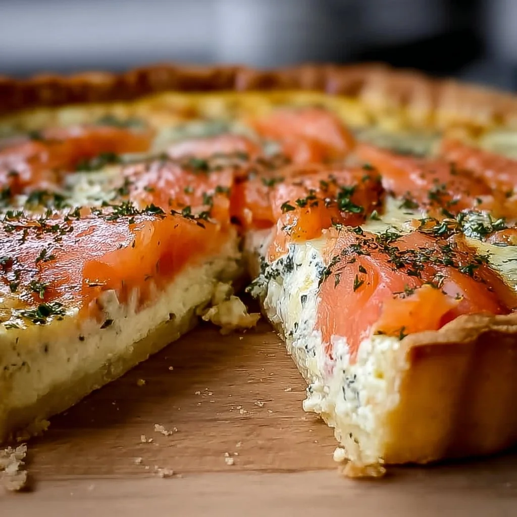 Quiche saumon fumé et Boursin
