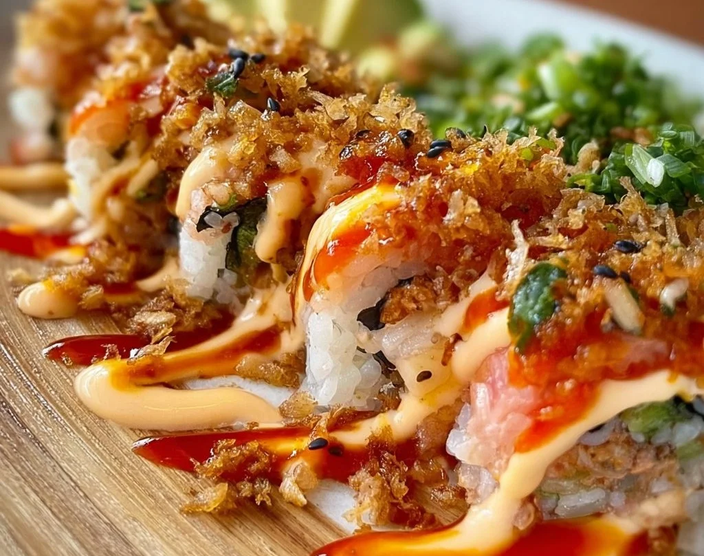Rouleau de sushi croustillant