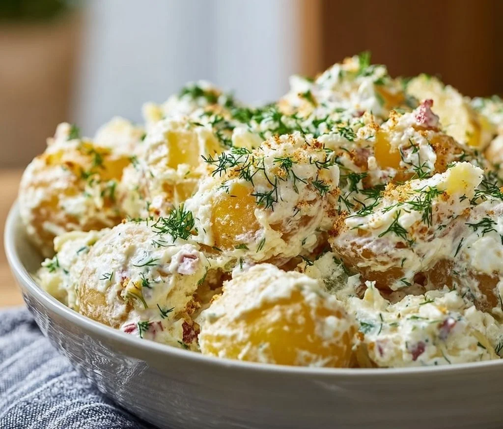 Salade de pommes de terre crémeuse qui va vous séduire