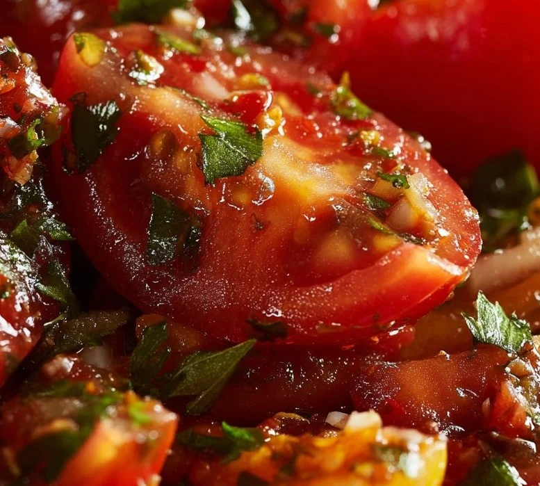 Salade de tomates libanaise