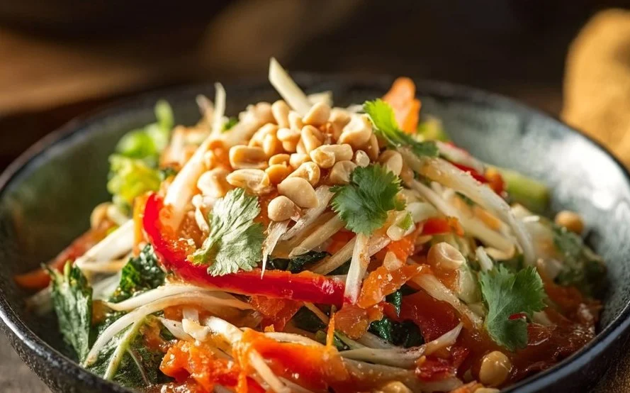 Salade Tha&iuml; aux Cacahu&egrave;tes