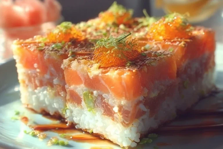 Recette de Sushi Bake: un plat savoureux mélangeant sushi et cuisson au four.