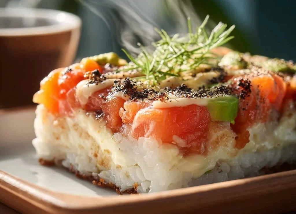 Sushi-bake : un plat savoureux et facile à préparer pour toute occasion.