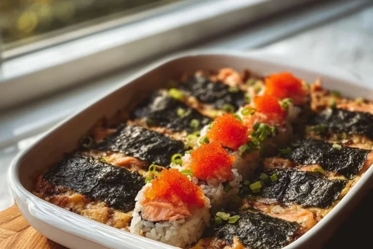 Sushi cuit au riz vinaigré, saumon frais et avocat savoureux.