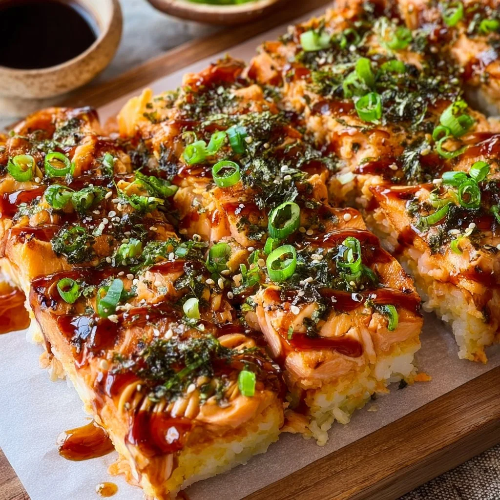 Sushi de saumon épicé au four, recette express et simple