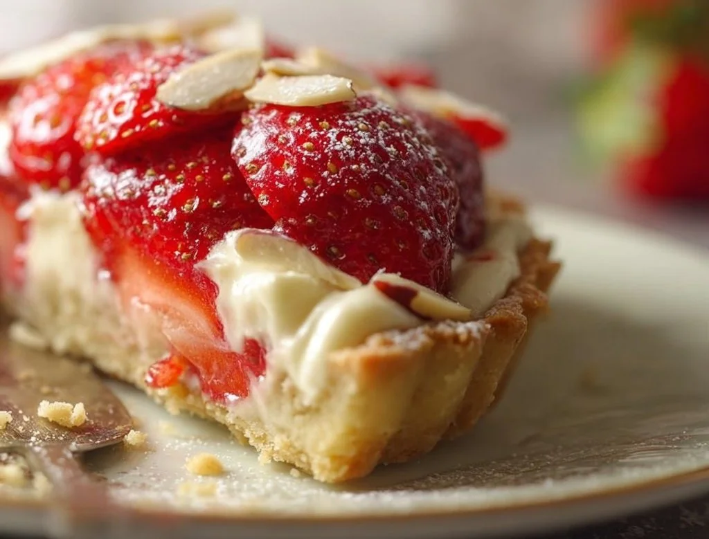 Tarte aux Fraises et Cr&egrave;me d'Amande
