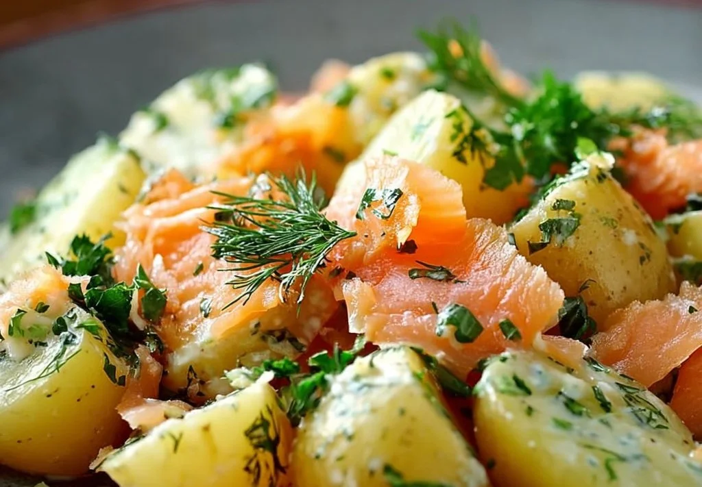 Fraîcheur Inégalée: Salade de Pommes de Terre et Saumon Fumé