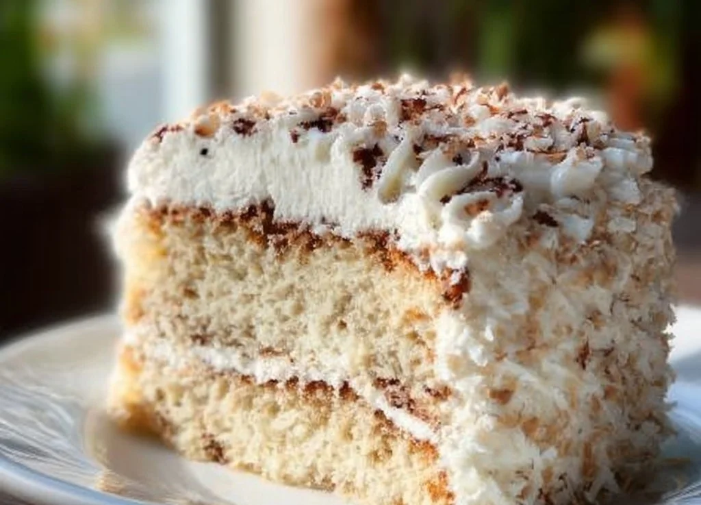 Gâteau à la crème à la mode italienne, moelleux et crémeux, parfait pour les desserts.