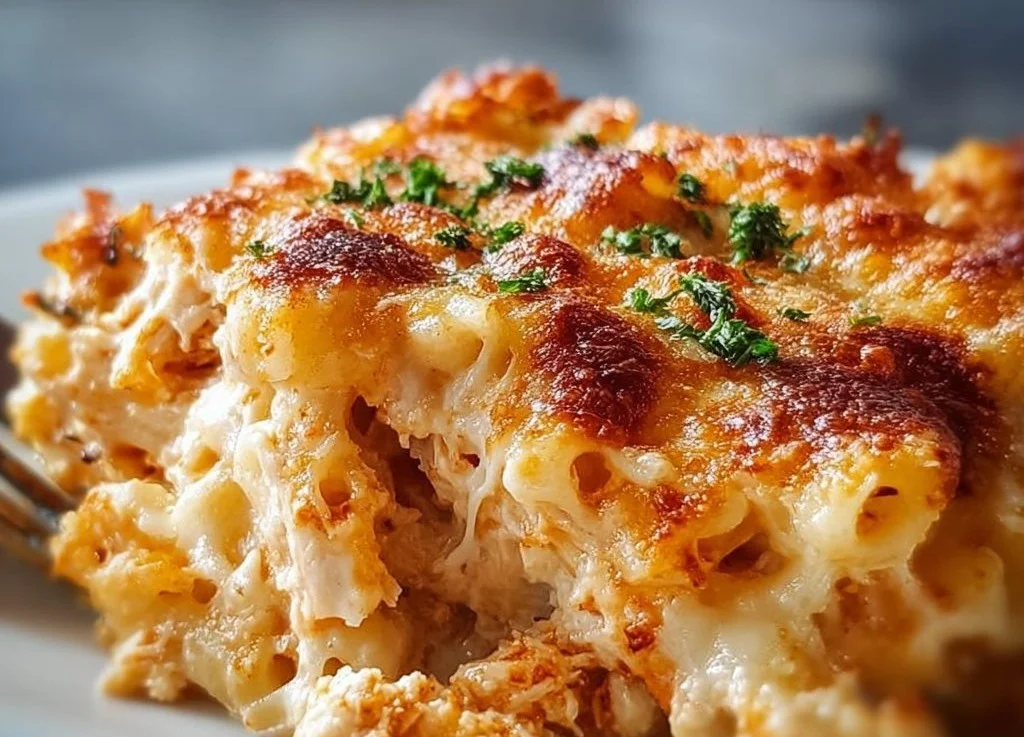 Irresistibly Cheesy High Protein Chicken Parmesan Casserole