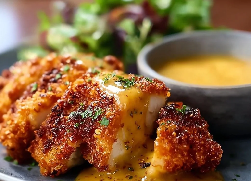 Recette de Poulet Croquant à la Moutarde et au Miel, plat savoureux et croustillant