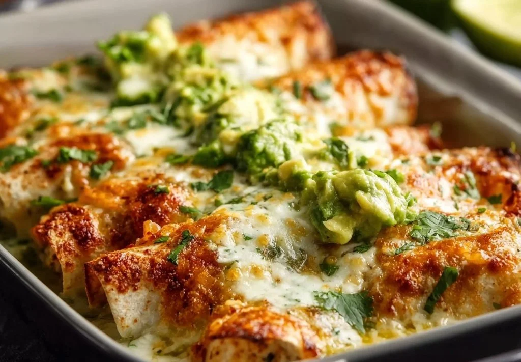 Poulet et avocat en enchiladas