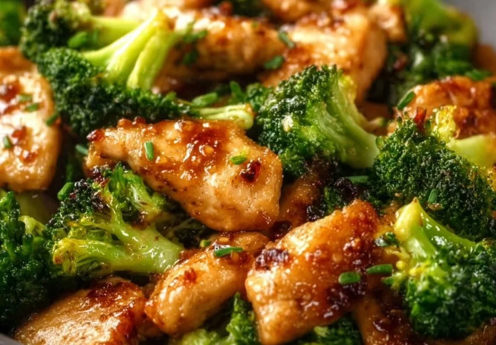 Poulet et Brocoli Sautés à l'Air Fryer