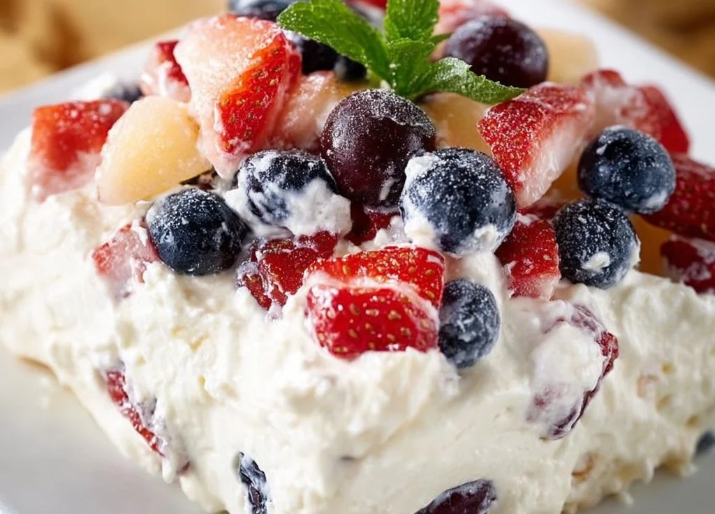Salade de fruits au goût de cheesecake