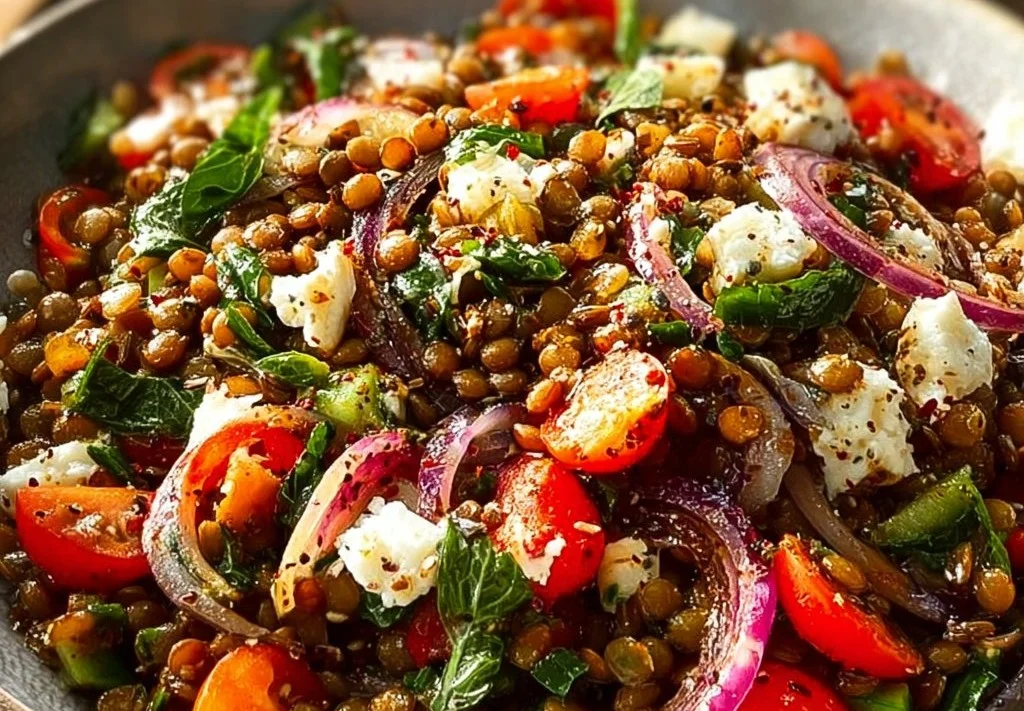 Salade de lentilles à la méditerranéenne